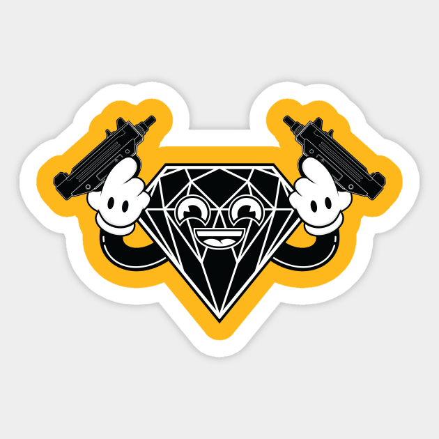 Diamond Uzis Sticker by Woah_Jonny